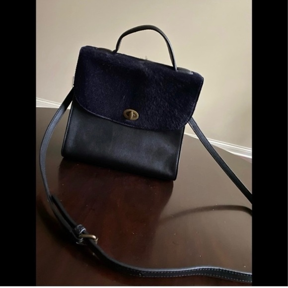 Anthropologie Calf Hair and Leather Bag - Picture 9 of 10